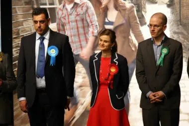 Jo Cox on her election night.