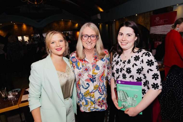 Left: Ellie Groves, Centre: Rt Hon Jacqui Smith, Chair of The Jo Cox Foundation, Right: Hannah Phillips, Civility Commission Manager at The Jo Cox Foundation
